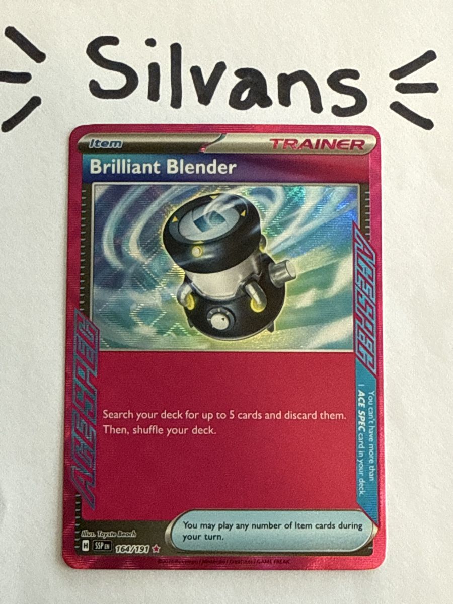 Pokémon Carte collezionabili: Brilliant Blender 164/191 Surging Sparks Englisch – Nuovo (secondo la descrizione) da Wil SG venduto da Silvans