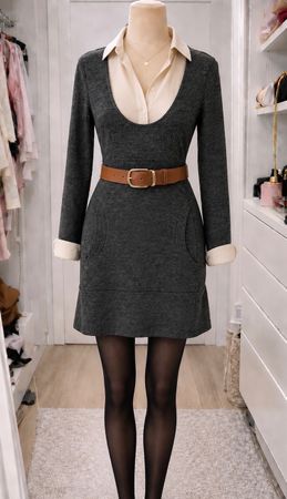 Patrizia Pepe Kleid aus Schurwolle Gr. S Grau