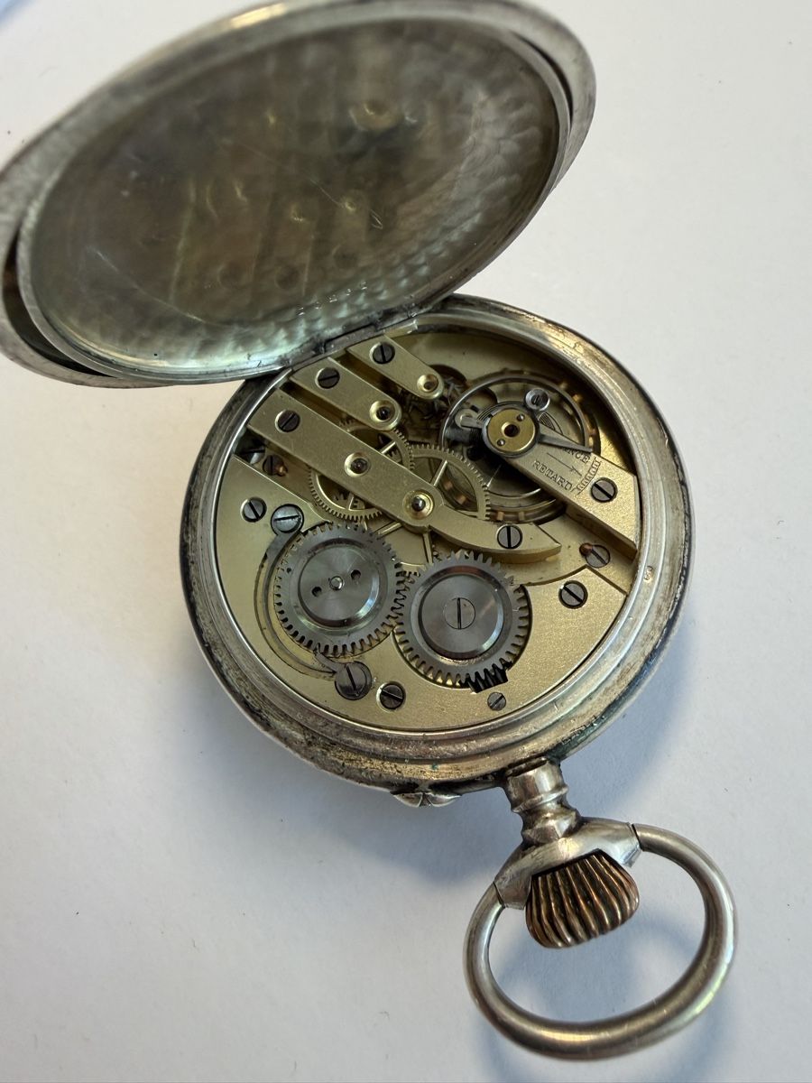 Montres: Taschenuhr Silber Souvenir mit Monogramm S – D'occasion à Osterfingen par Kienbaum80 3