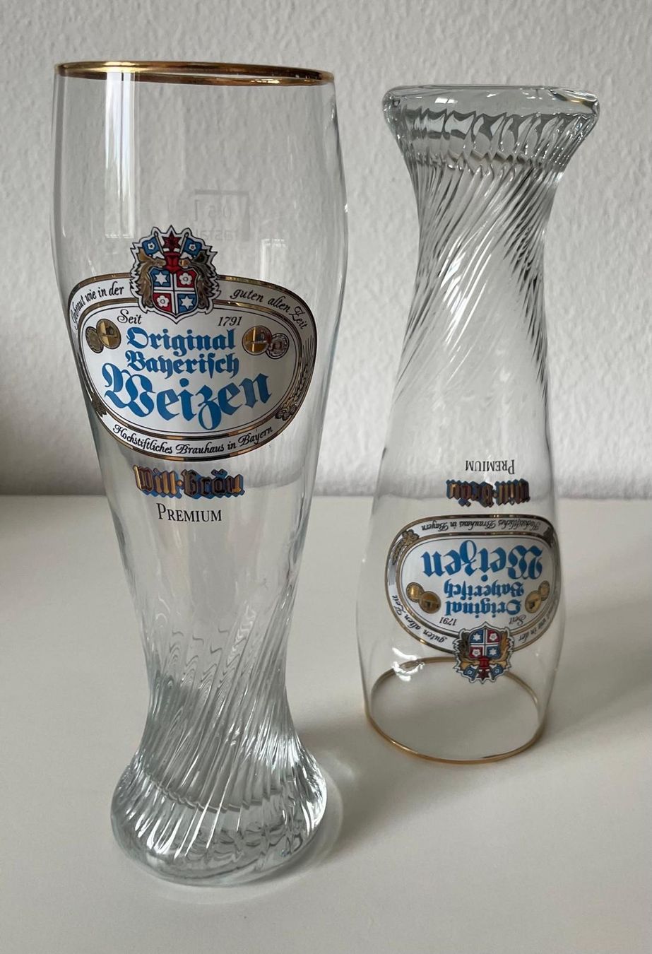 Verres: Traditionelle Weizenbiergläser von Will-Bräu – D'occasion à Basel par Jcva 3