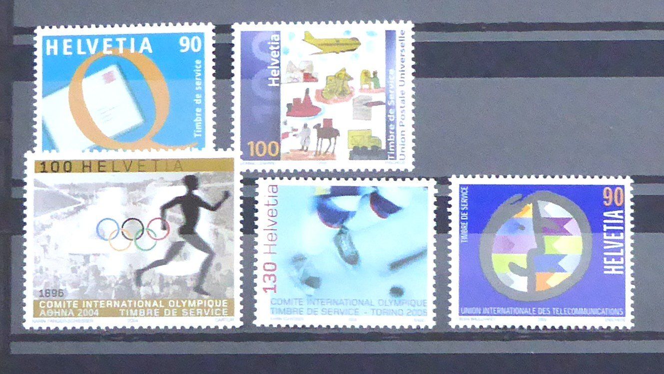 Tutti i francobolli: Dienstmarken Schweiz postfrisch, die ersten 4 gestempelt – Nuovo (secondo la descrizione) da Aesch BL venduto da Kauri1 4