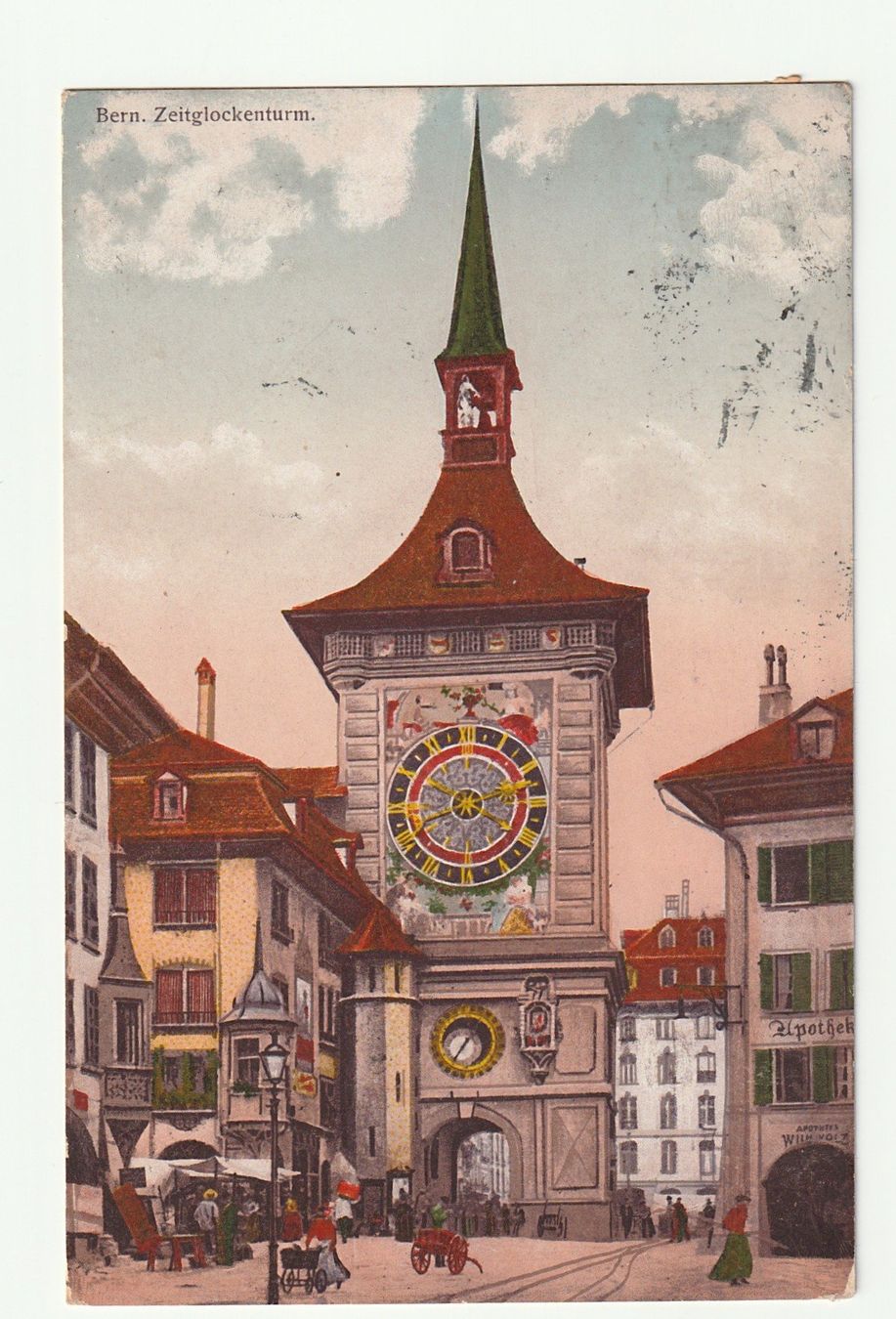 Cartoline postali: Ansichtskarte Bern Zeitglockenturm 19.11.1913 – Usato da St. Gallen venduto da Ricardo_Deals