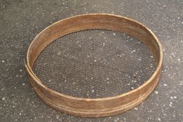 Antikes Mehlsieb / Getreidesieb, Holz und Draht, Deko!