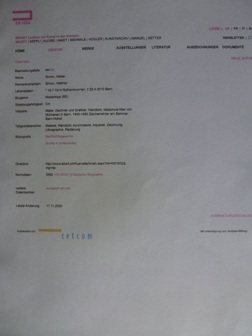 Dipinti: Original Oel-Gemälde von Walter Simon – Usato da Liestal venduto da euro2006 3