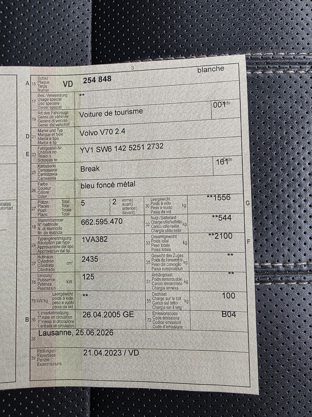Volvo Autos: Volvo V70 2.4  140PS 2005 – Gebraucht aus Sisseln AG von bue_fn7w 9
