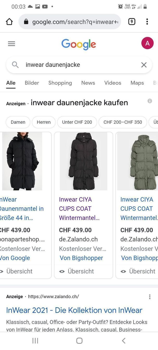 Jacken: IN WEAR Wunderschöne Daunenjacke – Gebraucht aus Winkel von Luxtime 7