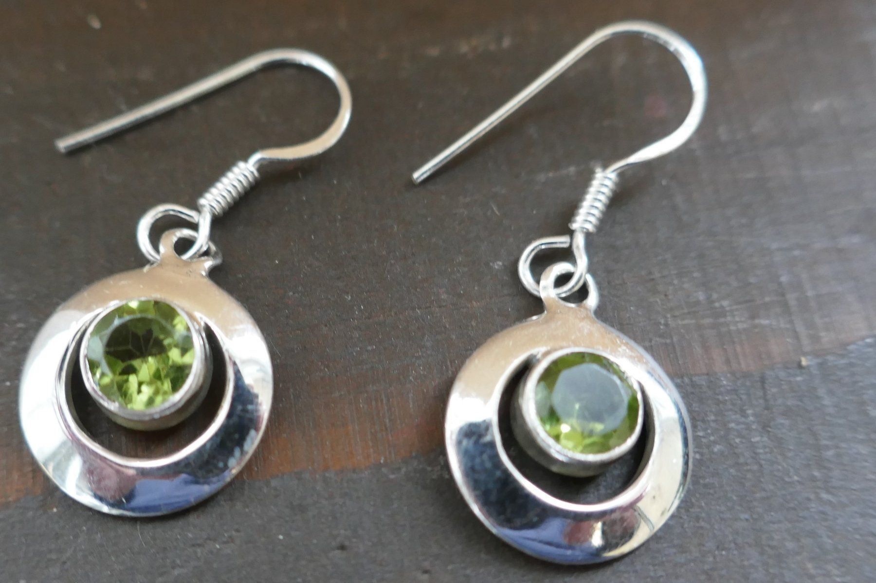 Orecchini pendenti & Orecchini a lobo: Ohrhänger in Silber mit Peridot – Nuovo (secondo la descrizione) da Arboldswil venduto da estrella925 1