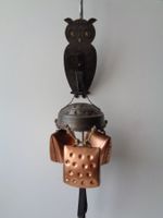 GLOCKE TÜRGLOCKE EULE UHU SCHWEIZER KUNST-HANDWERK