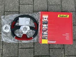 Sabelt Sportlenkrad Evoluzione rot schwarz neu 