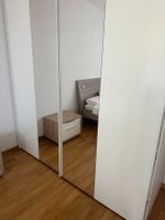 Micasa Schwebetürenschrank 200×220 Hochglanz Weiss/ Spiegel