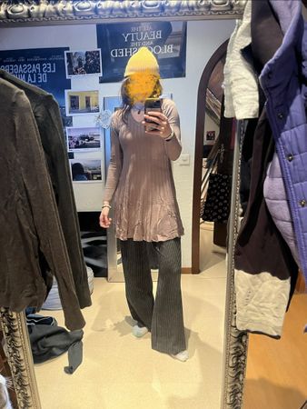 Braunes Strickkleid von Anny Fashion, Grösse TU