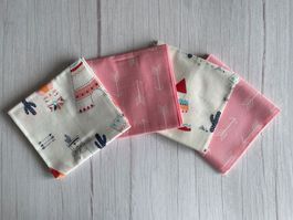 4 Fat quarter/Coupons patchwork & couture - Indiens rose