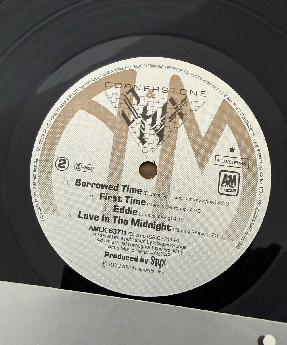 Dischi in vinile: Styx - Cornerstone - LP - Vinyl - Schallplatte – Usato da Goldach venduto da Messerguru 4