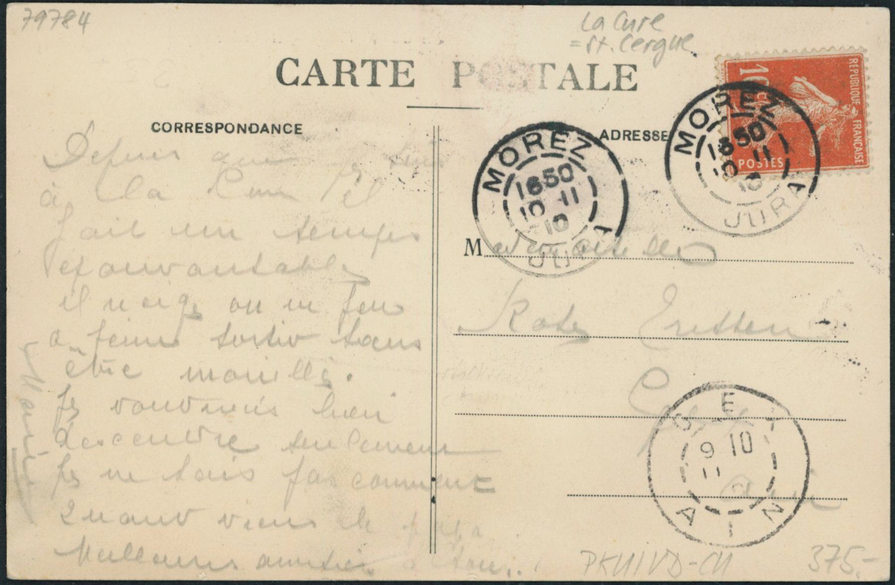 Cartoline postali: VD La Cure - Postkutsche - St. Cergue – Usato da Schindellegi venduto da leecollect 1