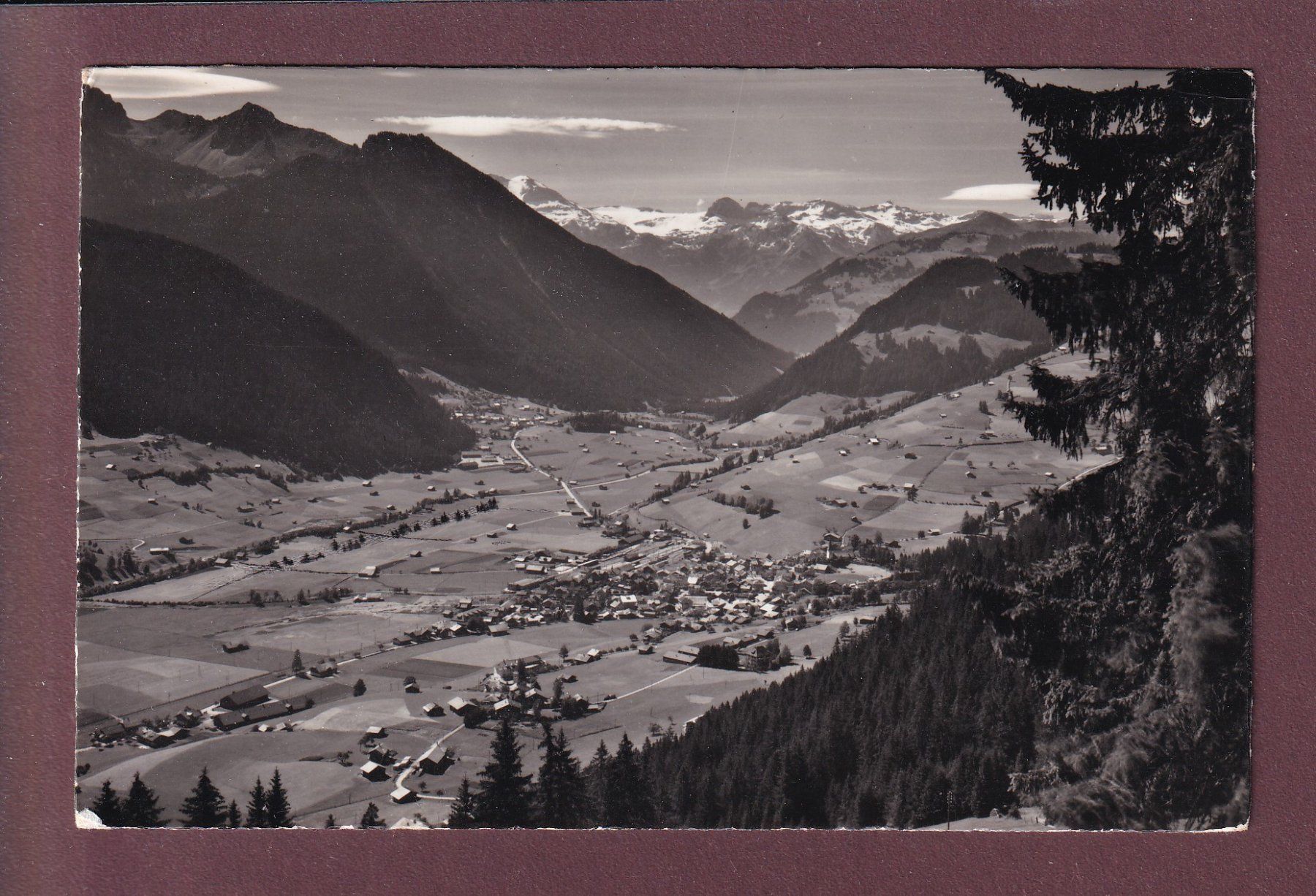 Cartoline postali: ZWEISIMMEN - Wildstrubel - 1957 – Usato da Pully venduto da nicecards