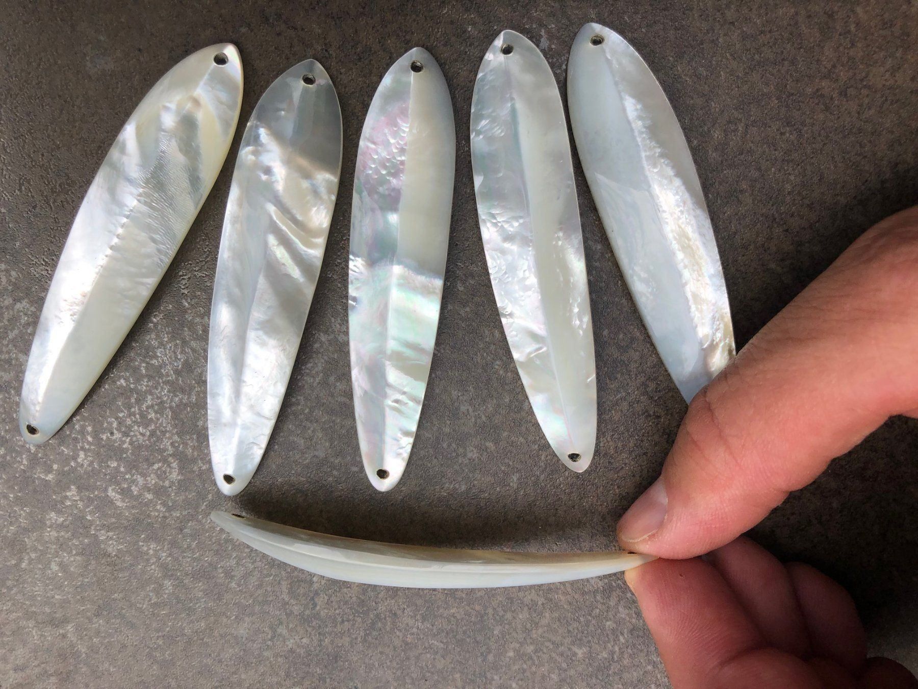Esche: Diamond Crystal Premium Perlmuttspange ca. 85mm – Nuovo (secondo la descrizione) da Arbon venduto da Helmuth 5