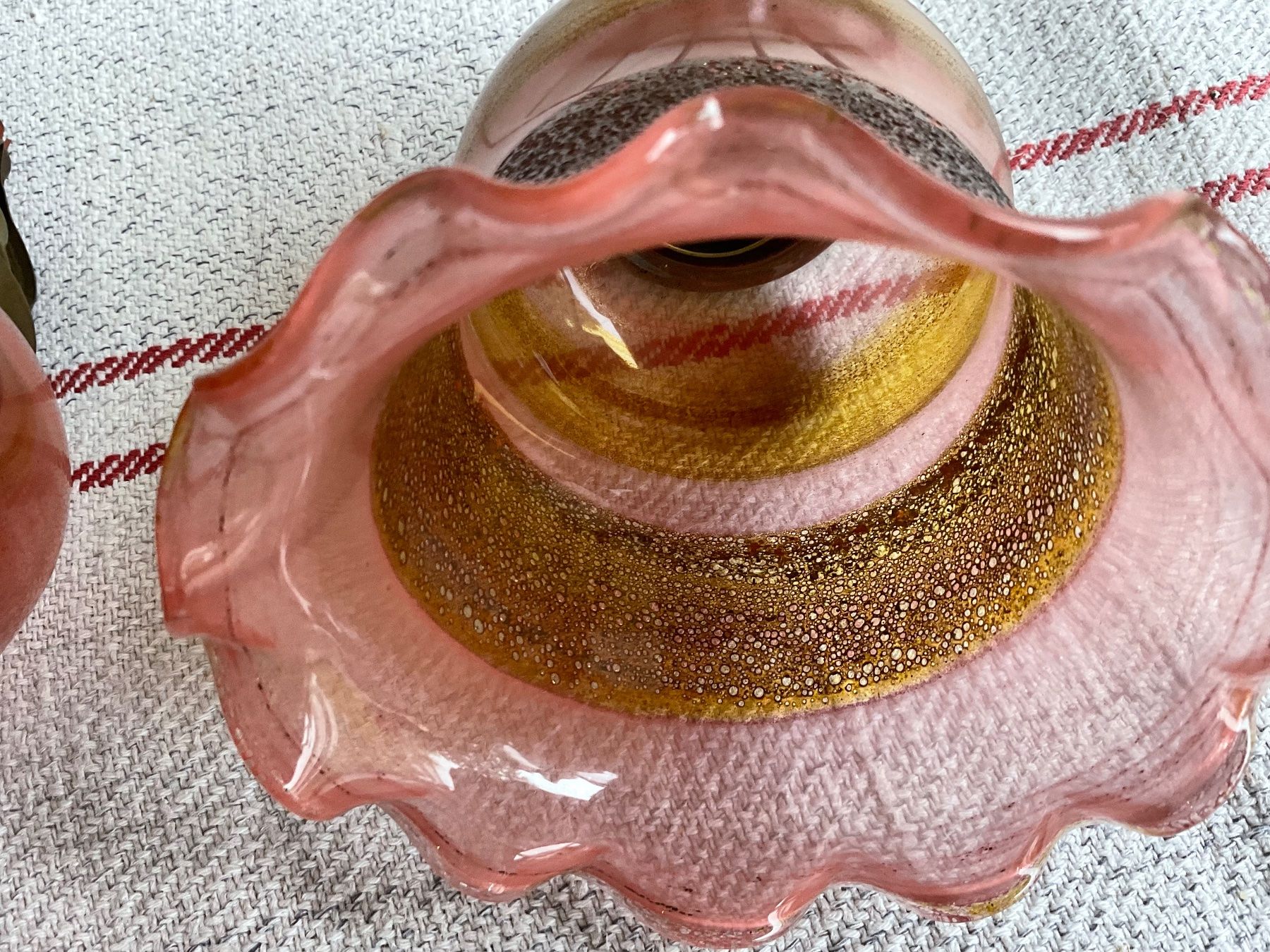 Lampade: Antike Hängelampe Glaslampe Lampe – Usato da Aarau venduto da Ikebana03 3
