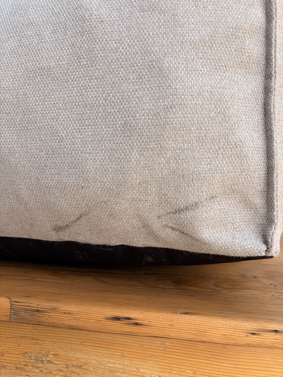 Poltrone: Sitzsack Lounger mit Hocker in beige – Usato da Altnau venduto da kurvenmuehle 3