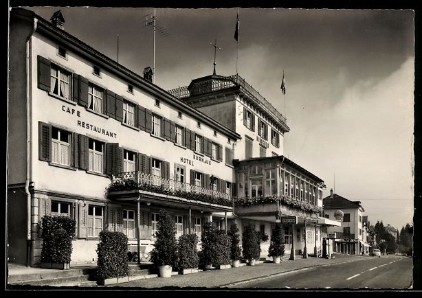 Cartoline postali: Waldstatt /App., Hotel Kurhaus Hirschen – Usato da Berlin venduto da bartko-reher