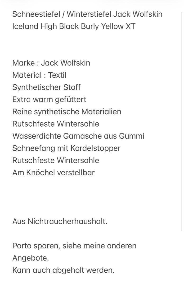 Jack Wolfskin Scarpe per ragazzi: Winterstiefel, Jack Wolfskin, Gr. 34 – Usato da Waltenschwil venduto da Schmetterling2015 7
