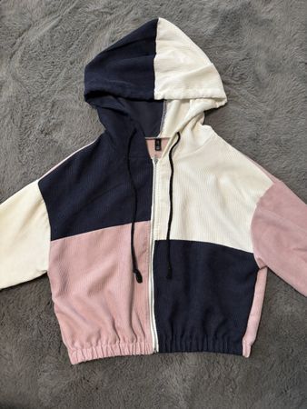Colour Block Corduroy Hoodie -Great Condition
