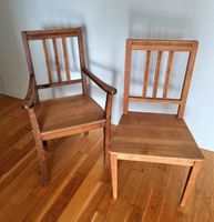 2 Kinderstühle, Vintage Stühle, 1 Stuhl mit Armlehne
