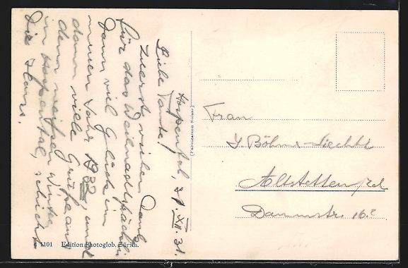 Cartoline postali: Hospental, Teilansicht unter Schneedecke – Usato da Berlin venduto da bartko-reher 1