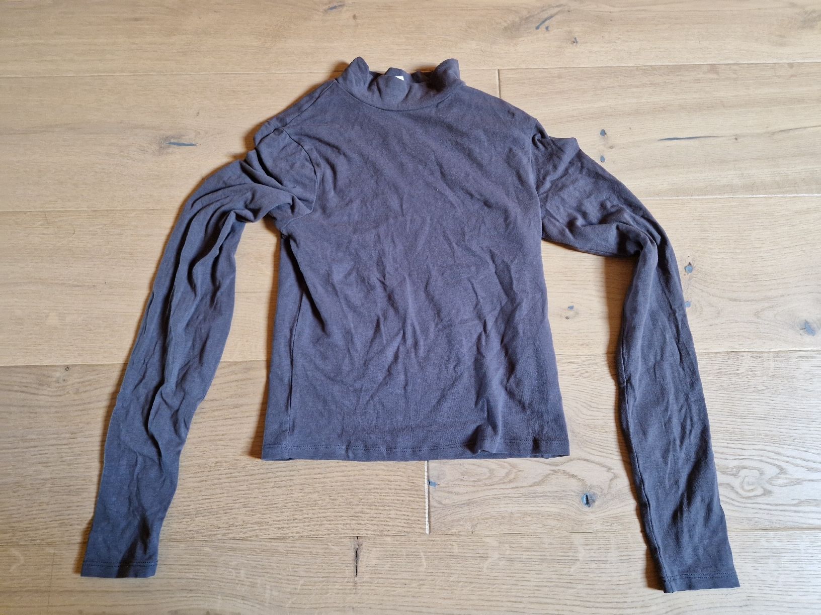 Camicette: Clockhouse Rollkragenbluse Gr. S grau crop/ gecroppte Bluse – Nuovo (secondo la descrizione) da Mellingen venduto da BiBi.16