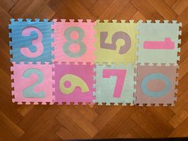 Tapis puzzle chiffres pour enfants, excellent état !