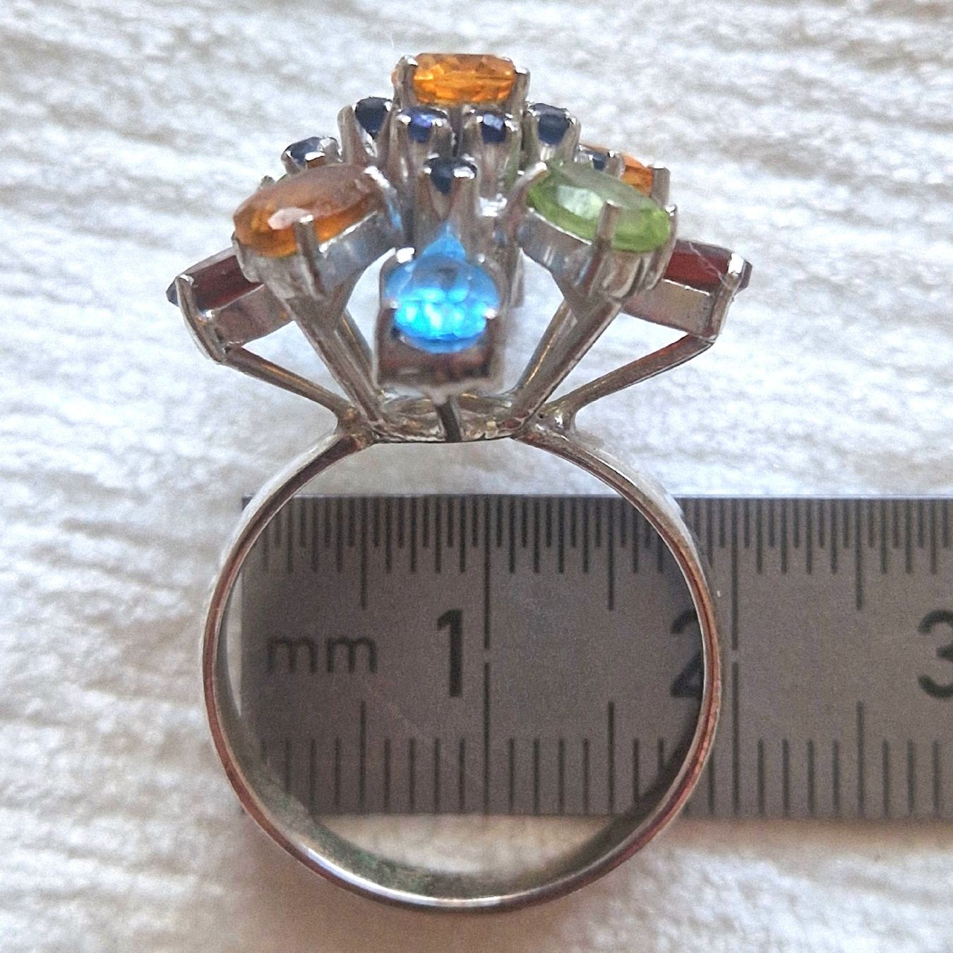 Ringe: Ring mit bunten Edelsteinen Gr. 53 – Neu (gemäss Beschreibung) aus Niederrohrdorf von Nicole430 3