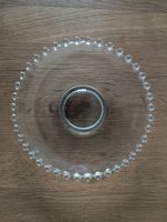8 Glas Dessertteller mit Kugelrand 18,5 cm