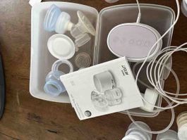 Philips Avent Milchpumpe, SCF332 mit Zubehör gebraucht
