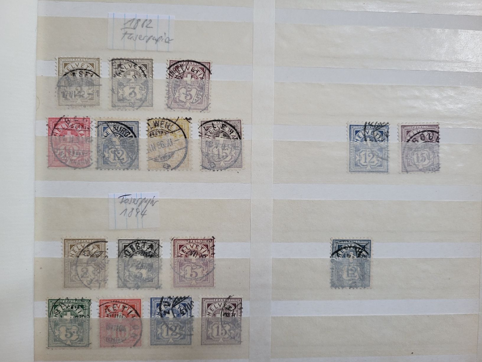 Alle Briefmarken: Kleinlot Schweiz ab 1862 – Gebraucht aus stäfa von brandy66 2