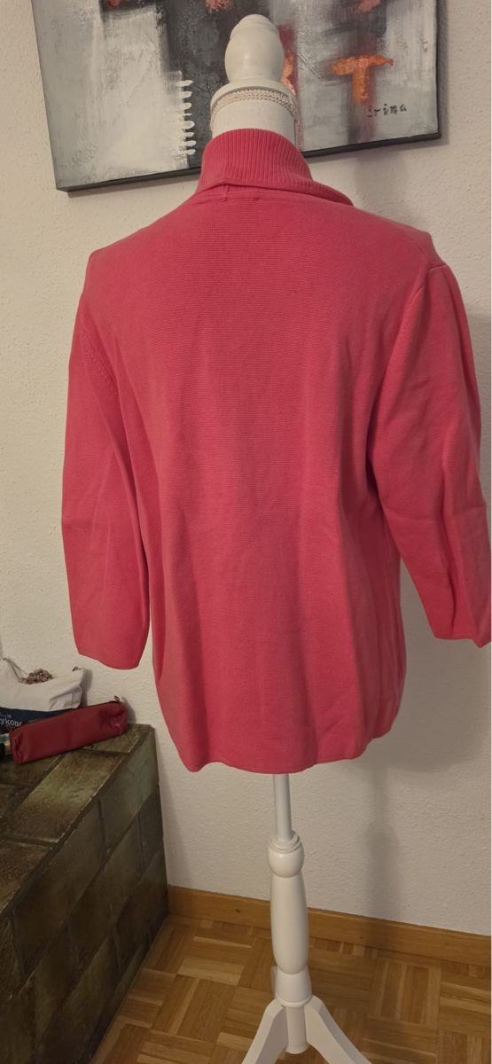 Peter Hahn Giacche: Peter Hahn Strickblazer Baumwolle pink Grösse 40  – Usato da St. Gallen venduto da mania03 3
