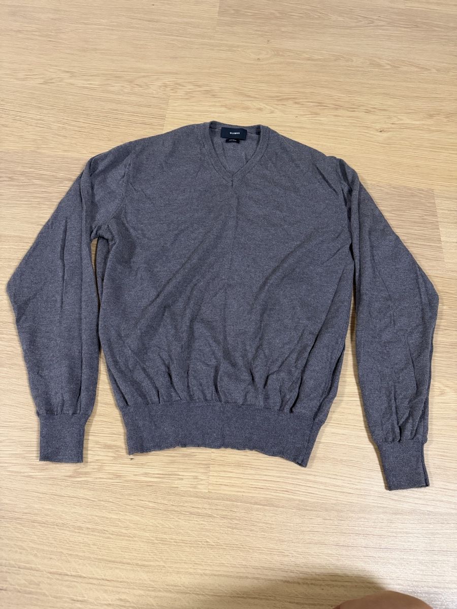 Globus Maglioni & Felpe: Herren Pullover Globus Merinowolle grau Grösse M – Usato da Luzern venduto da gal_28xl