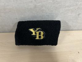 YB Schweissband Mittli Schwarz/Gelb