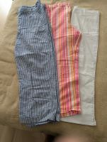 3 Sommerhosen Damen Gr. 40 Streifen Blau Weiss Rosa Orange 
