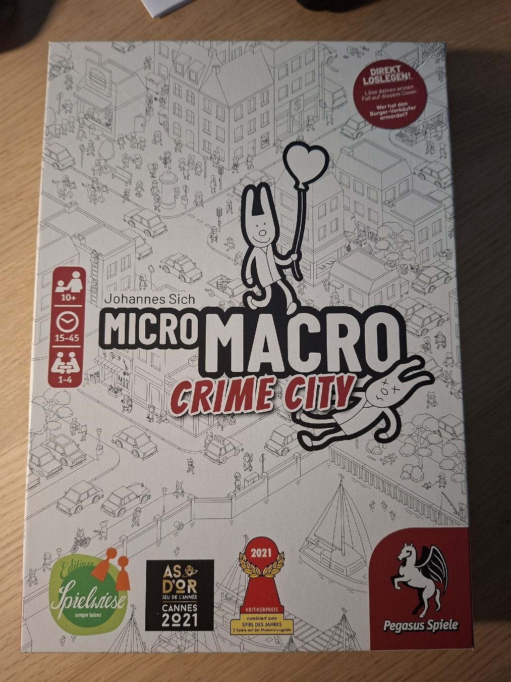 Pegasus Spiele Spiele: Micro Macro Crime City Brettspiel – Gebraucht aus Zürich von mic_7gvl