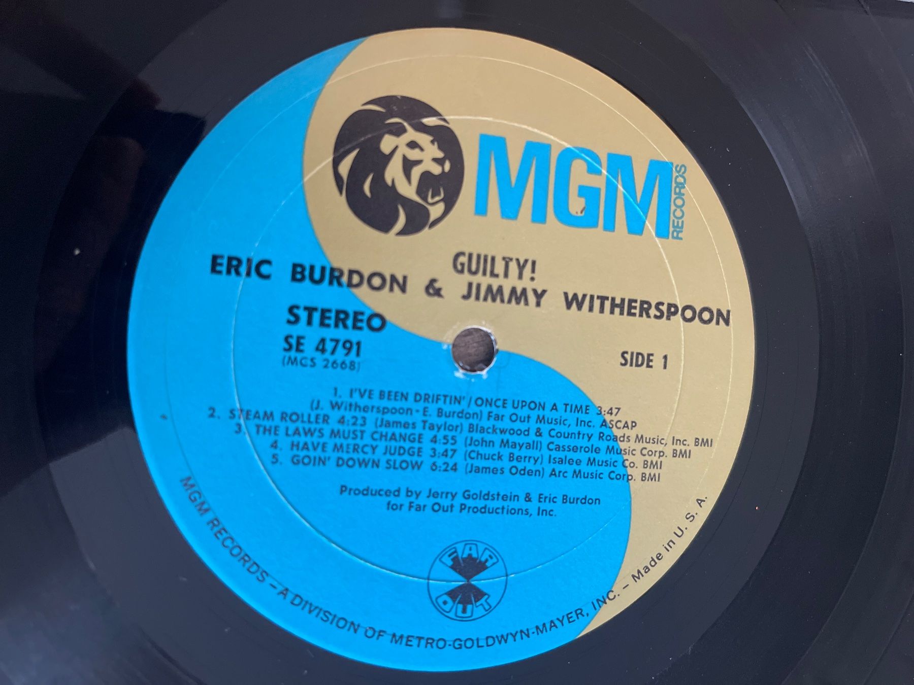 Dischi in vinile: S1312/Eric Burdon & Jimmy Witherspoon Guilty! – Usato da Frutigen venduto da Philippe_jsp 2