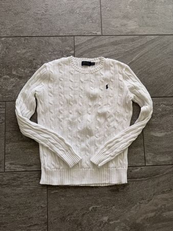 Damen Pullover Polo Ralph Lauren weiss Grösse S guter Zustan