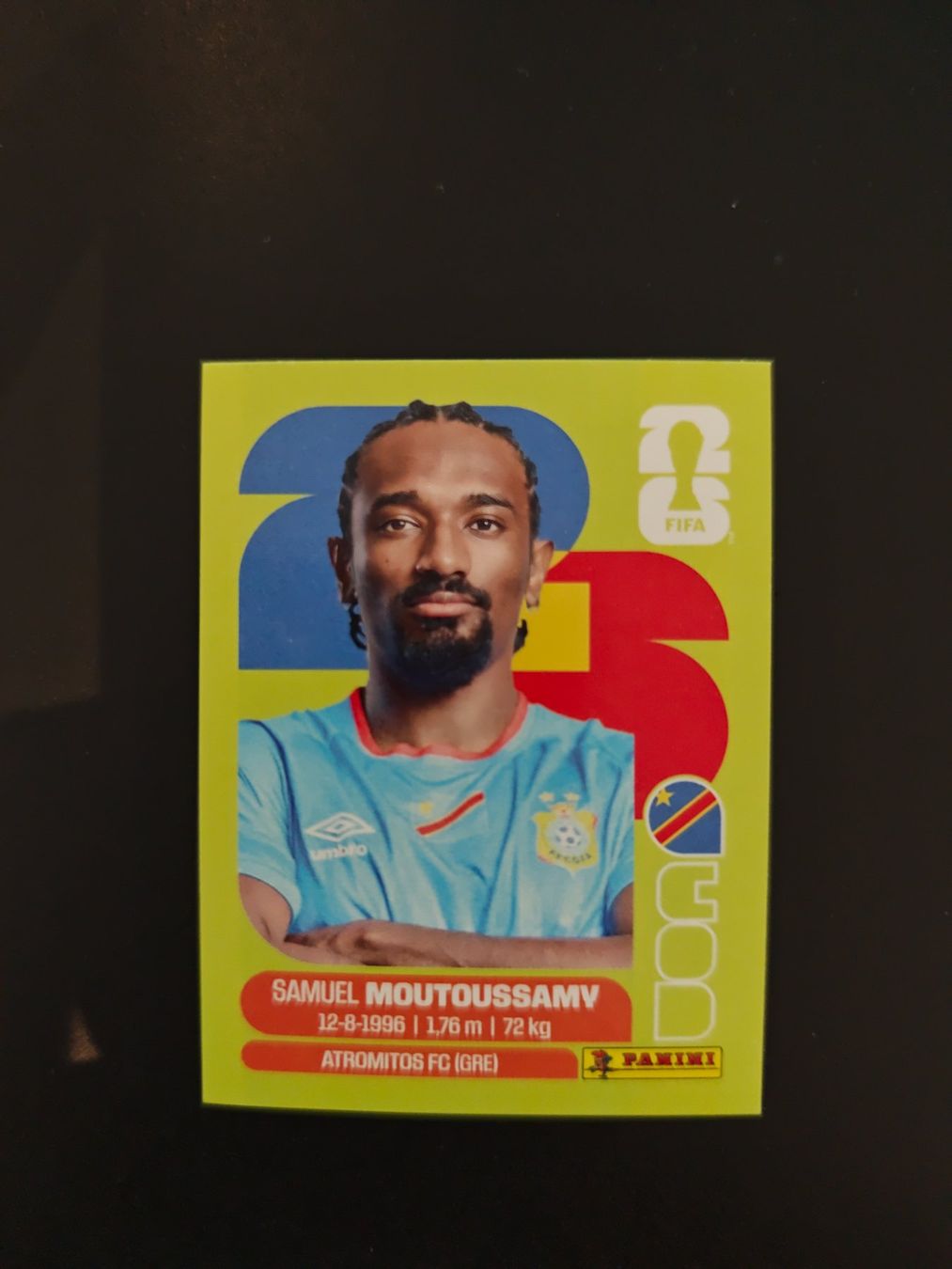 Panini Cartes à collectionner: Panini Sticker COD11 Samuel Moutoussamy Kongo WM 2026 – D'occasion à Wigoltingen par dom_wbc6