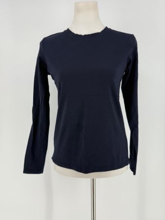 Langarm Shirt dunkelblau Gr. M/L Slim fit von C&A