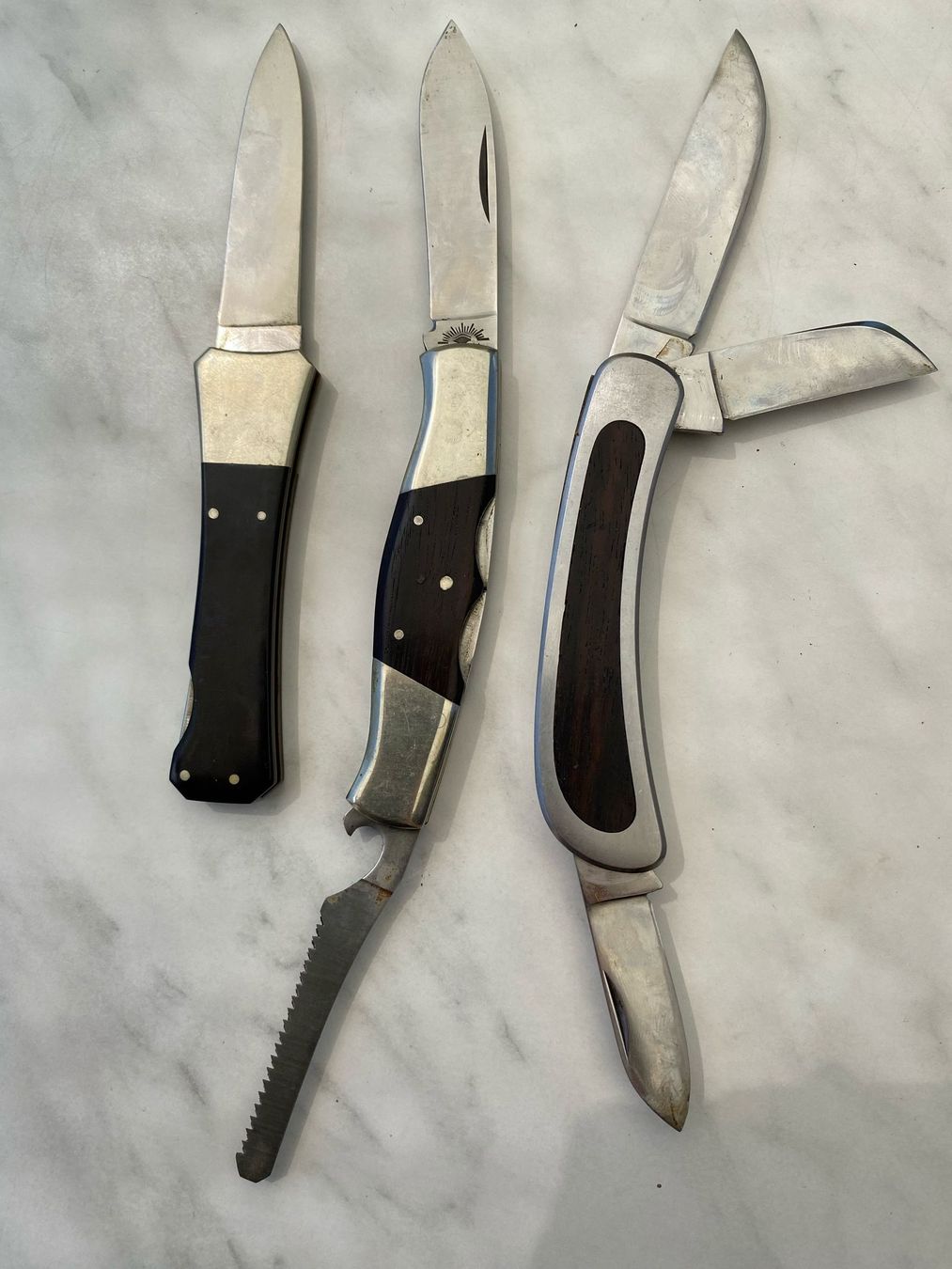 Taschenmesser: 3x Sackmesser div. Marken – Gebraucht aus Walkringen von Levisticum 1