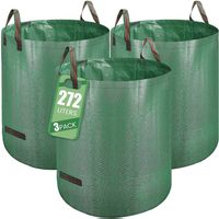 Gartenabfallsack, Selbststehend Laubsack 3er Set