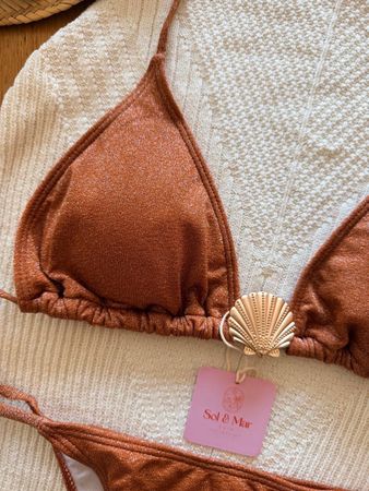 👙Glitzer Bikini Set Gr. M - Neu - Gratis Versand - Sommer