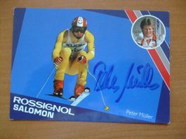 PETER MÜLLER (CH) AUTOGRAMMKARTE TOP
