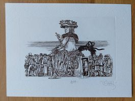 Exlibris Zoltan Ven - Original Radierung signiert