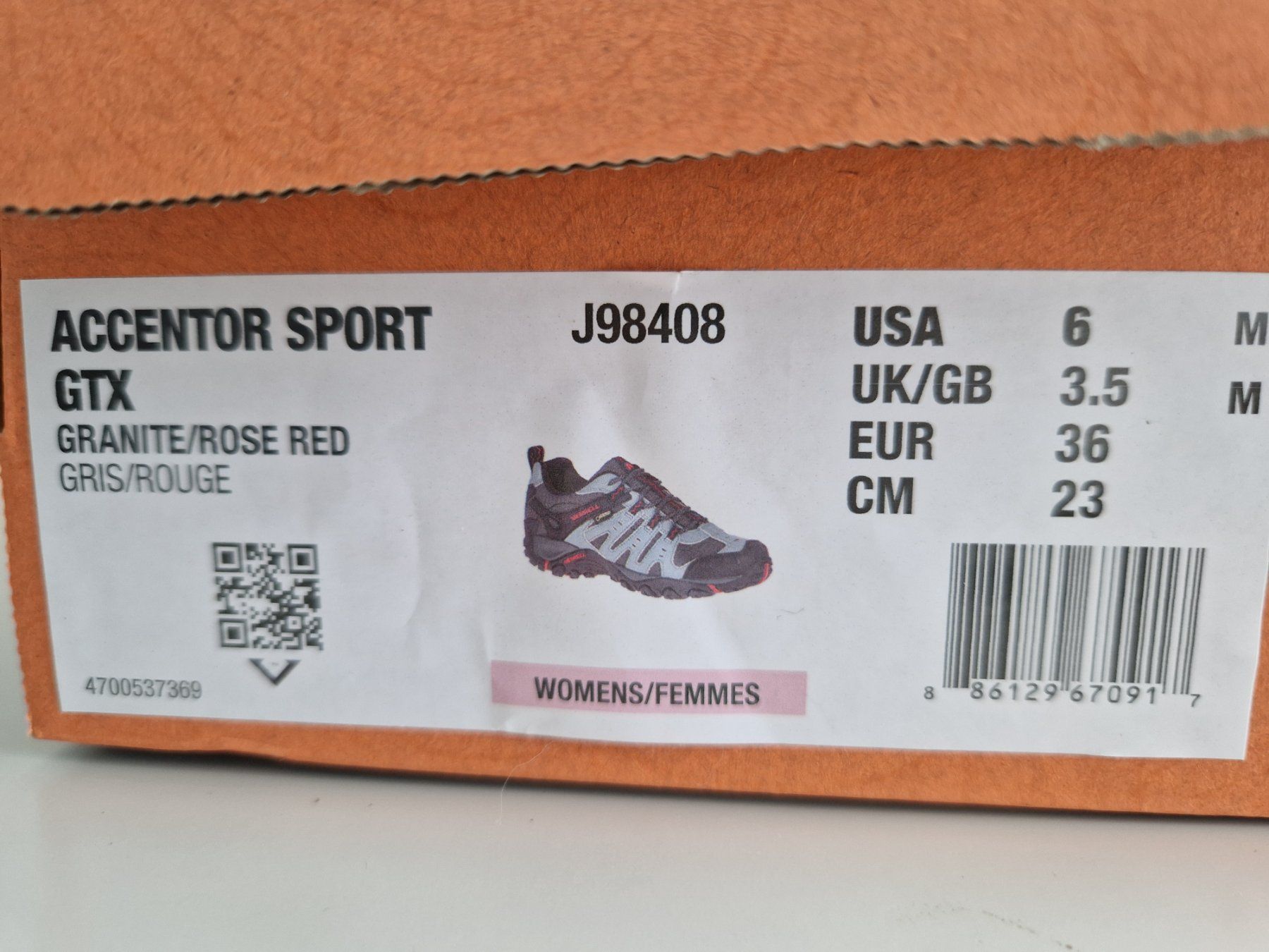 Merrell Scarpe da donna: Baskets Merrell Accentor GTX gris rouge – Nuovo (secondo la descrizione) da Pully venduto da Andalous 5