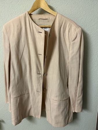 Leichte Frühlings-Blazer von JOBIS, Gr. 46, beige/hellrosa