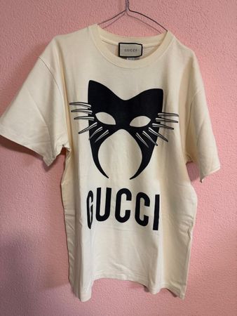 Maglietta Gucci maschera gatto, taglia M, Nuova